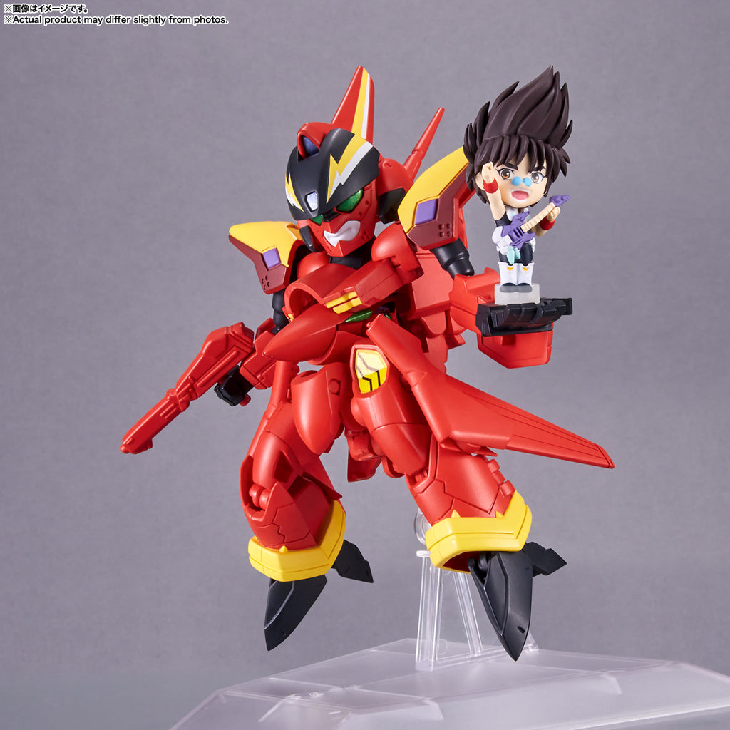Figura VF-19 Custom Fire Valkyrie With Basara Nekki - Macross 7 - Tiny Session - Bandai