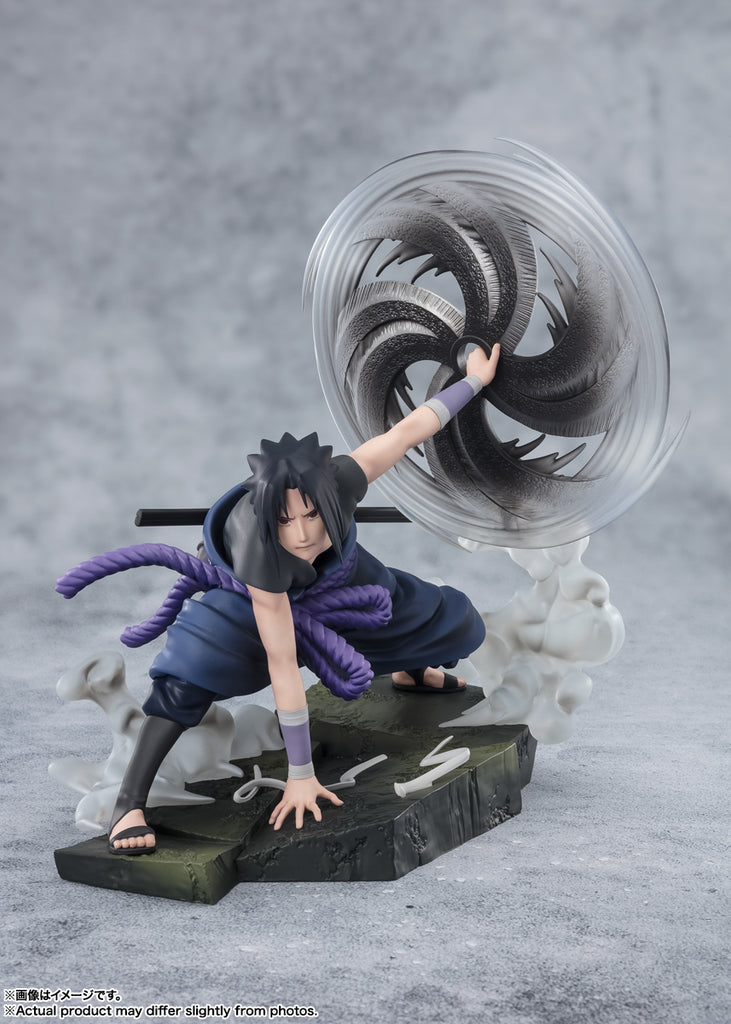 Estátua Sasuke Uchiha The Light and Dark of The Mangekyo Sharingan - Naruto Shippuden - Figuarts Zero - Bandai