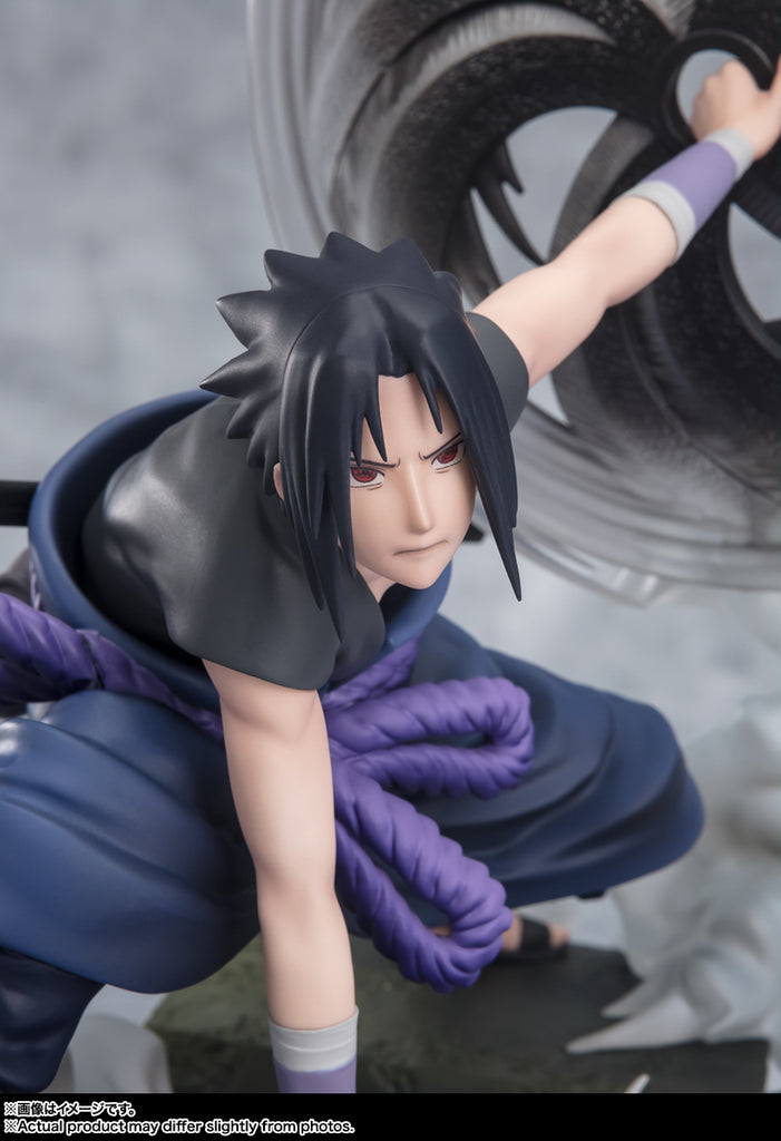 Estátua Sasuke Uchiha The Light and Dark of The Mangekyo Sharingan - Naruto Shippuden - Figuarts Zero - Bandai