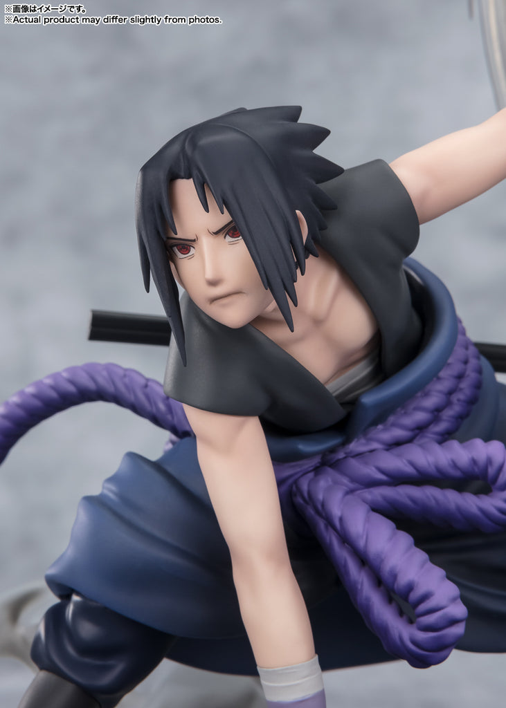 Estátua Sasuke Uchiha The Light and Dark of The Mangekyo Sharingan - Naruto Shippuden - Figuarts Zero - Bandai