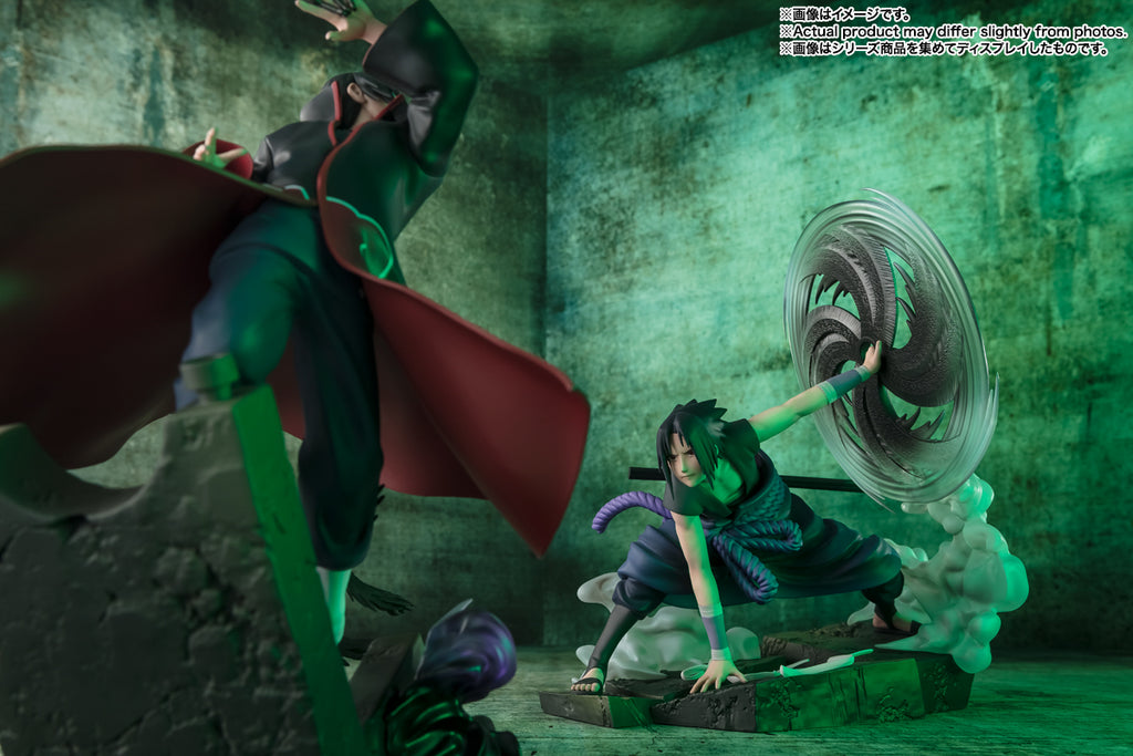 Estátua Sasuke Uchiha The Light and Dark of The Mangekyo Sharingan - Naruto Shippuden - Figuarts Zero - Bandai