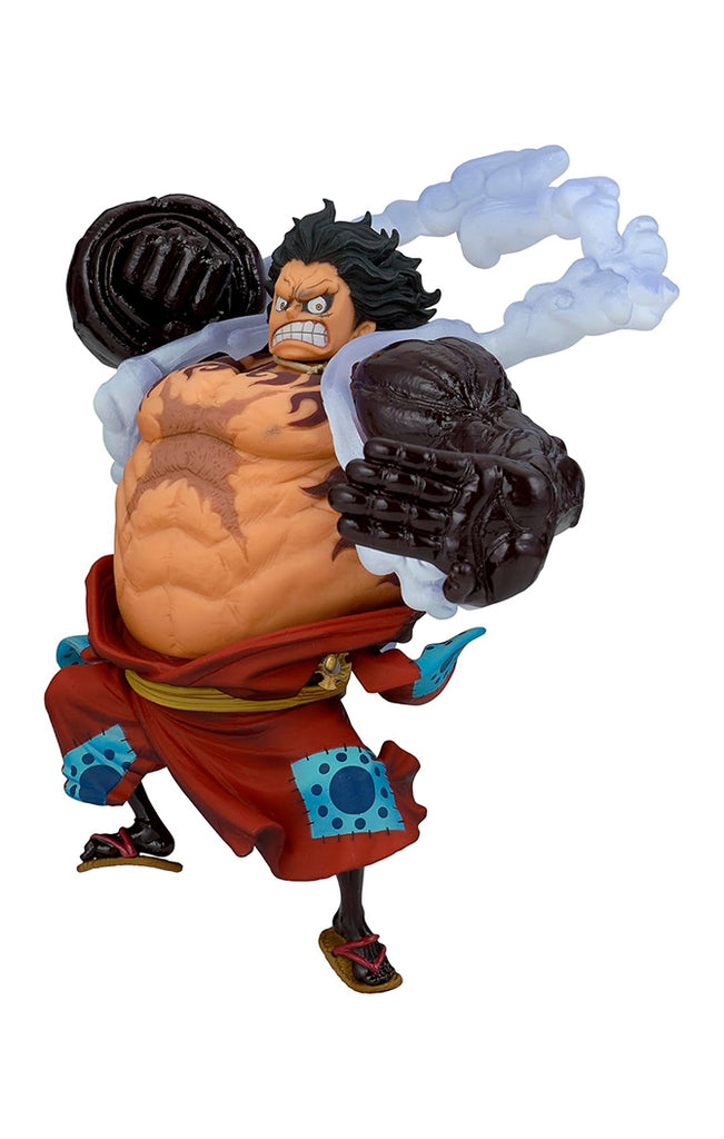 Estátua Monkey D. Luffy Gear 4 Ver A - One Piece - King of Artist - Banpresto - Bandai