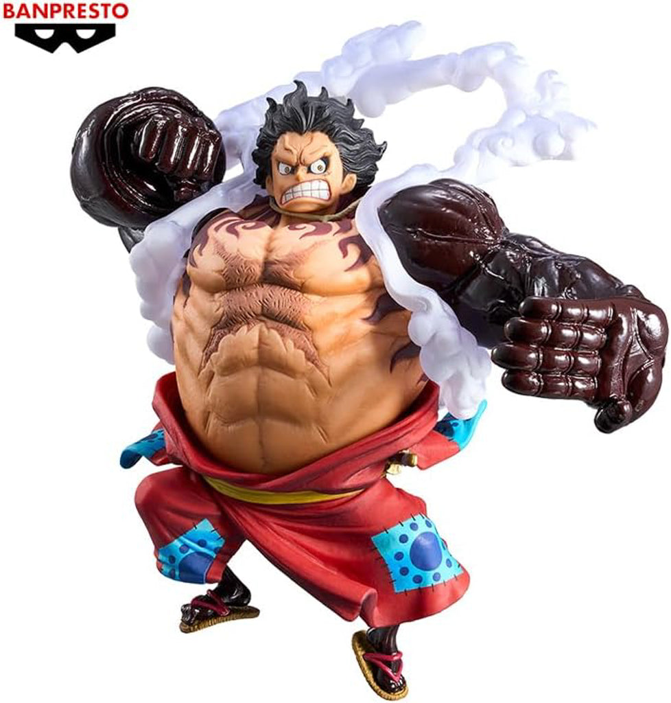 Estátua Monkey D. Luffy Gear 4 Ver A - One Piece - King of Artist - Banpresto - Bandai