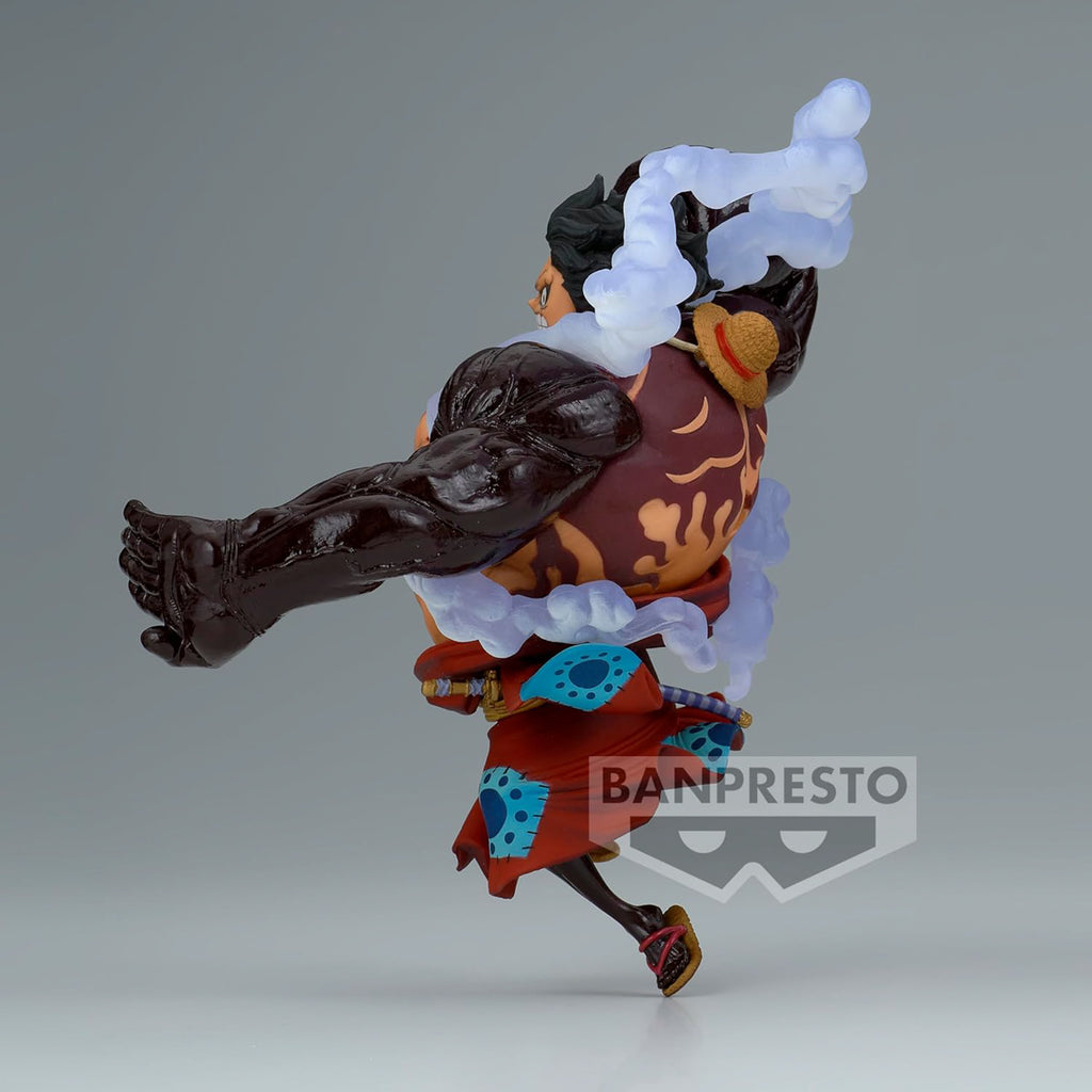 Estátua Monkey D. Luffy Gear 4 Ver A - One Piece - King of Artist - Banpresto - Bandai