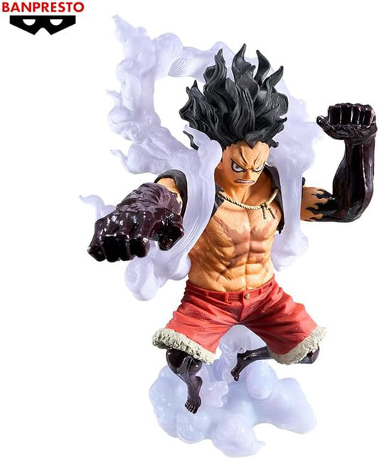 Estátua Monkey D. Luffy Gear 4 Ver B - One Piece - King of Artist - Banpresto - Bandai