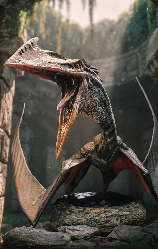 Voucher Pré Venda - Estátua Quetzalcoatlus - Jurassic World: Rebirth - Icons - Iron Studios