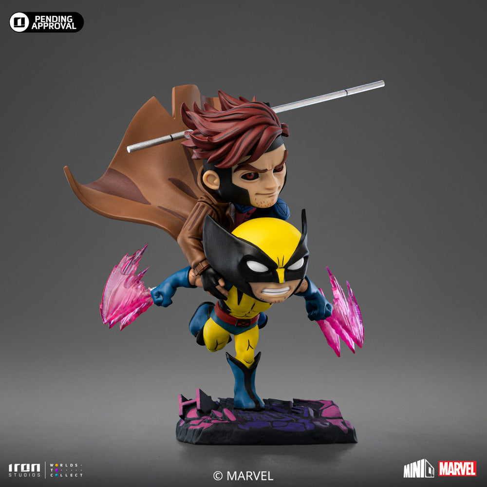 Estátua Gambit and Wolverine - X-Men '97 - Special Size Minico - Iron Studios