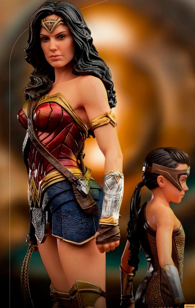 Estátua Wonder Woman & Young Diana Deluxe - WW84 - Art Scale 1/10