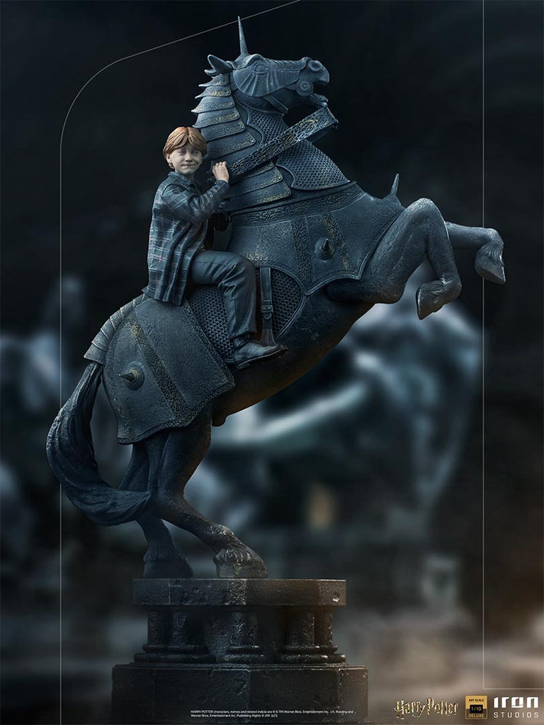 Estátua Ron Weasley at the Wizard Chess Deluxe - Harry Potter - Art Scale 1/10 - Iron Studios