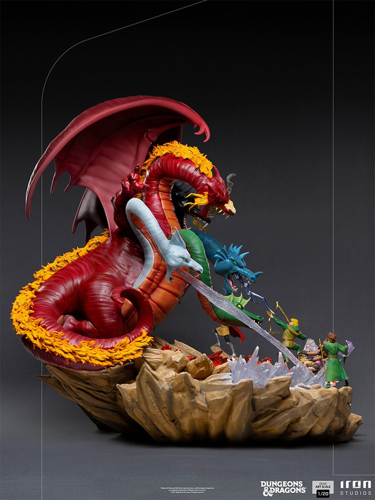 Estátua Tiamat Battle - Caverna do Dragão - Demi 1/20 - Iron Studios