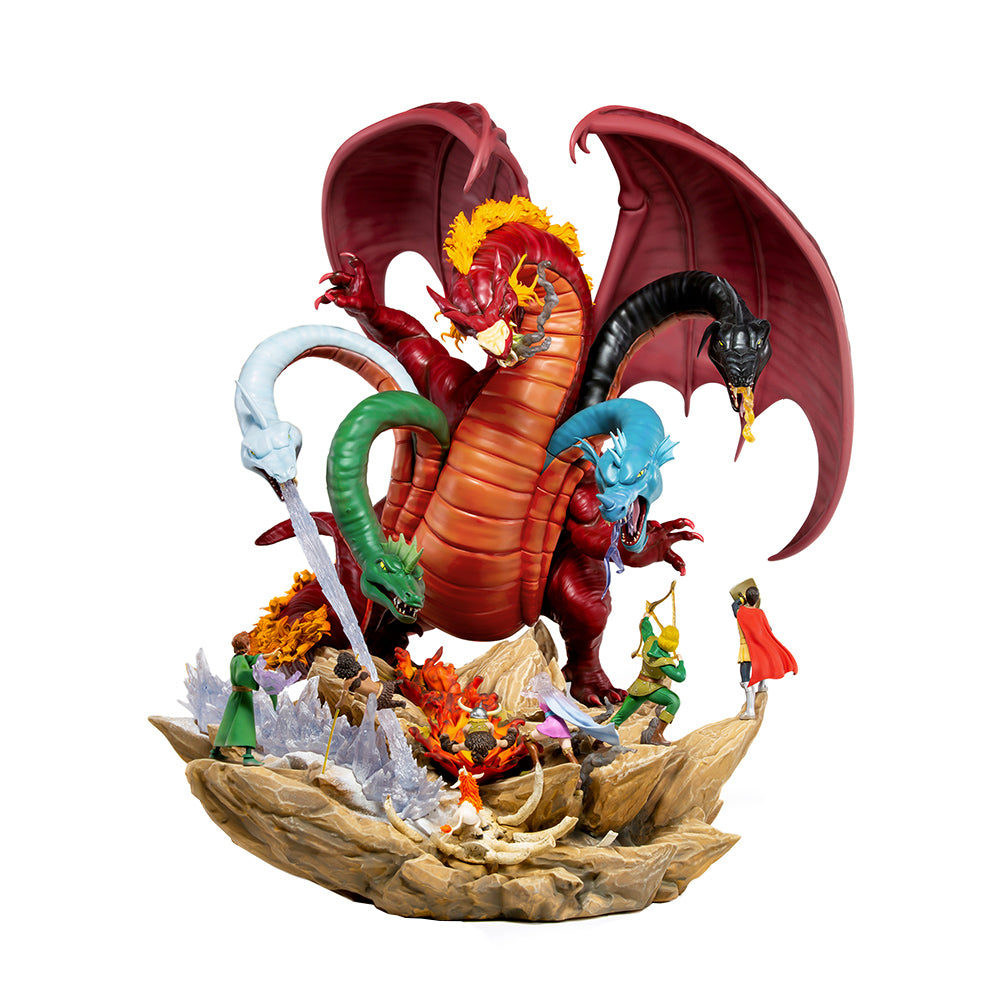 Estátua Tiamat Battle - Caverna do Dragão - Demi 1/20 - Iron Studios