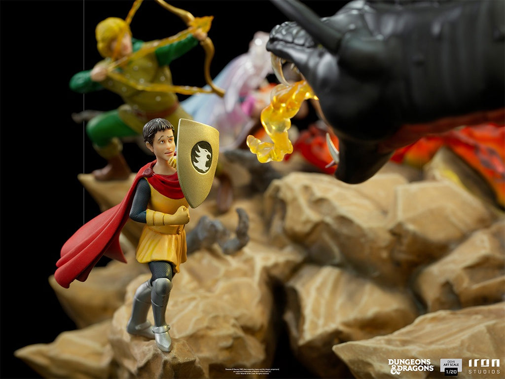 Estátua Tiamat Battle - Caverna do Dragão - Demi 1/20 - Iron Studios