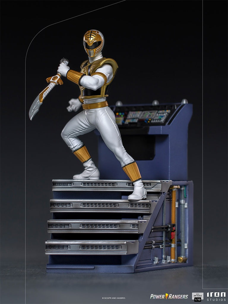 Estátua White Ranger - Mighty Morphin Power Rangers - BDS Art Scale 1/10 - Iron Studios