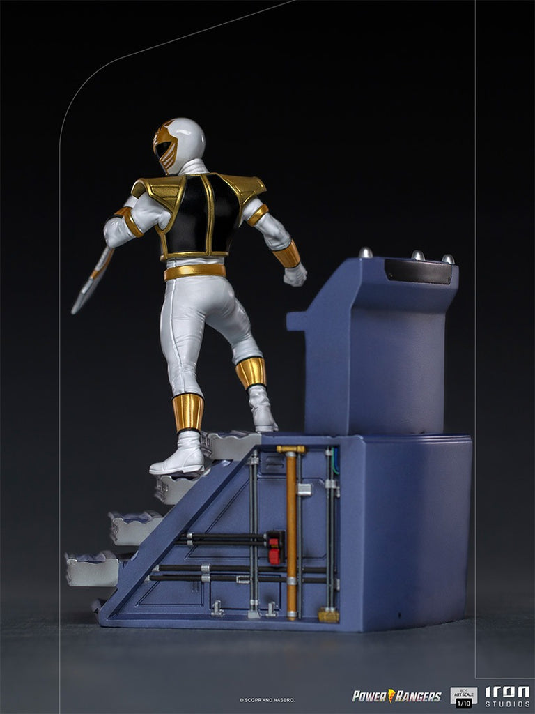 Estátua White Ranger - Mighty Morphin Power Rangers - BDS Art Scale 1/10 - Iron Studios