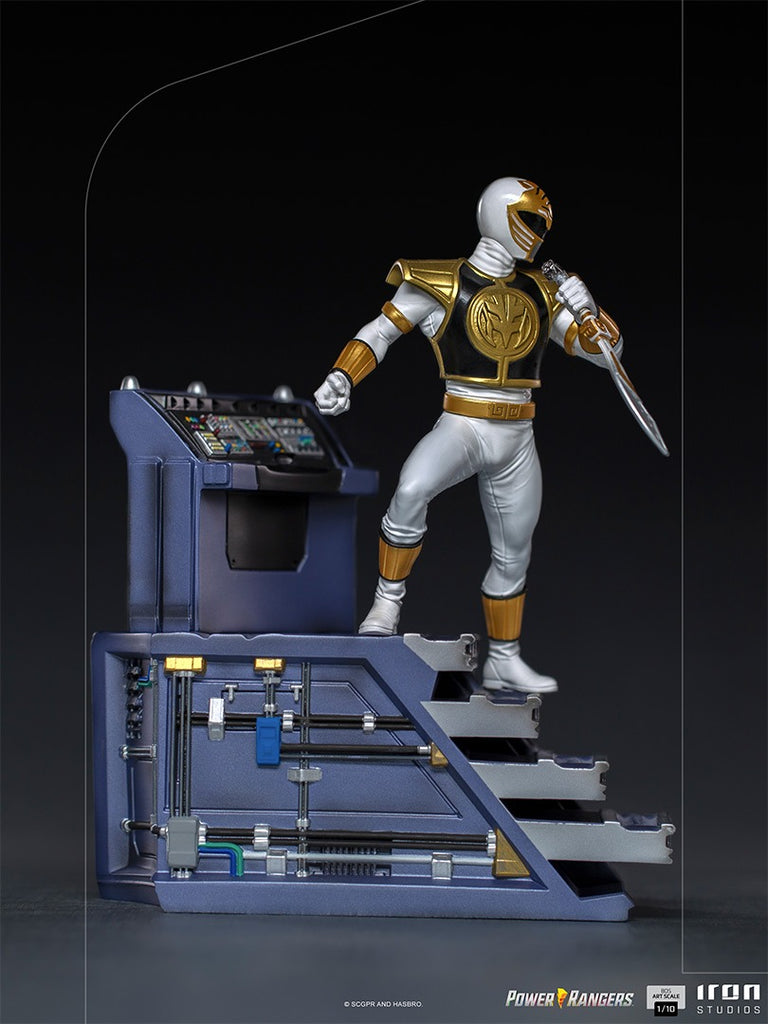 Estátua White Ranger - Mighty Morphin Power Rangers - BDS Art Scale 1/10 - Iron Studios
