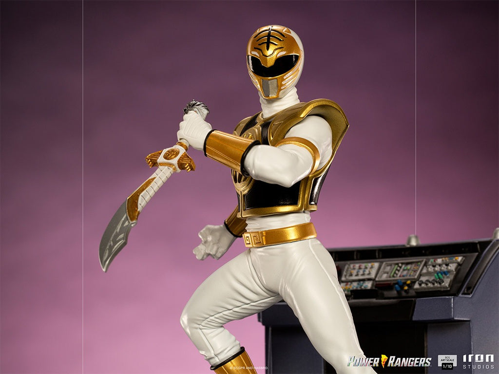 Estátua White Ranger - Mighty Morphin Power Rangers - BDS Art Scale 1/10 - Iron Studios