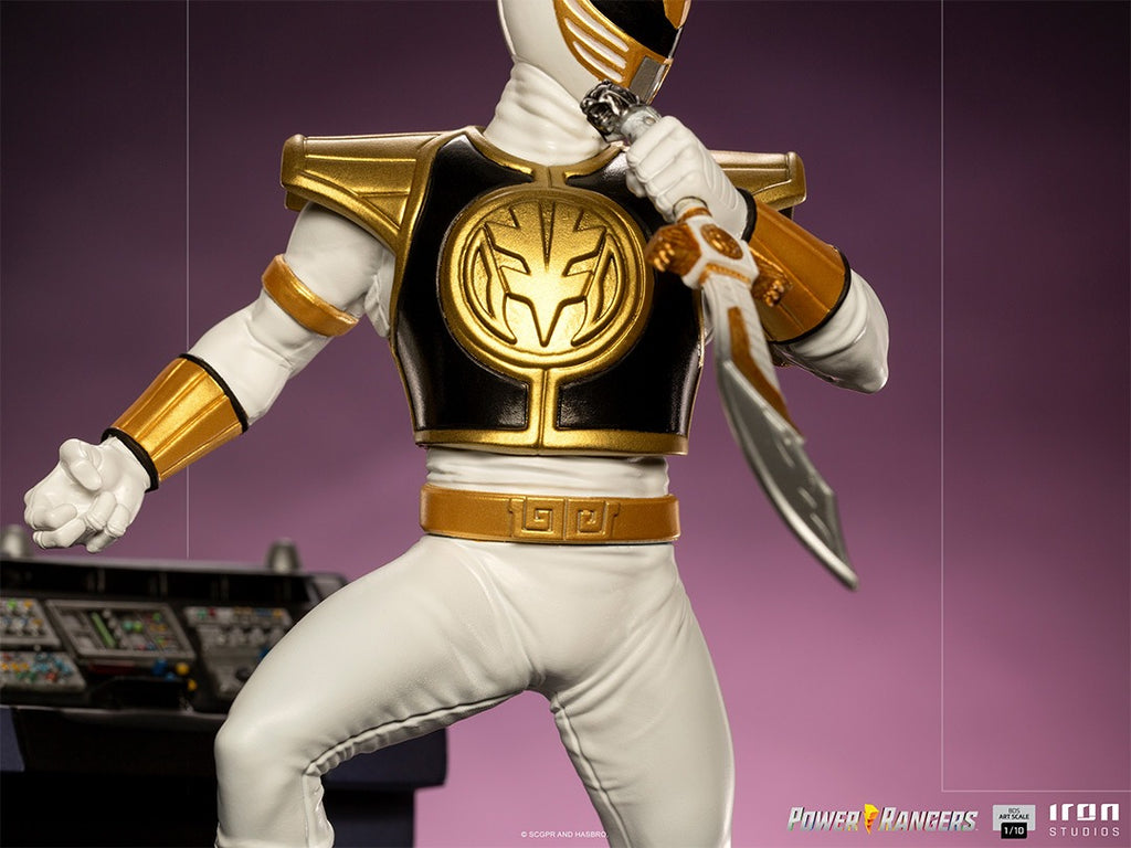 Estátua White Ranger - Mighty Morphin Power Rangers - BDS Art Scale 1/10 - Iron Studios