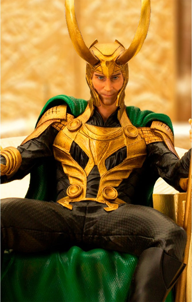 Iron Studios Infinity Saga - Statua Loki Art Scale 1/10 - Edizione Da Collezione Con Trono, Marvel