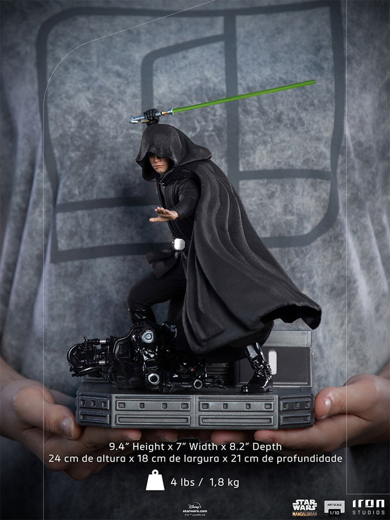 Estátua Luke Skywalker Combat Ver. - The Mandalorian - Art Scale 1/10 - Iron Studios