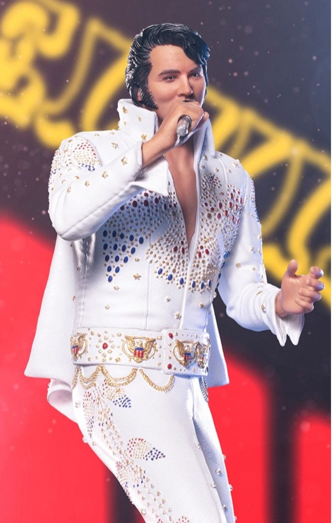 elvis出品 Estátua Elvis Presley 1973 - Aloha From Hawaii - Art Scale 1/10
