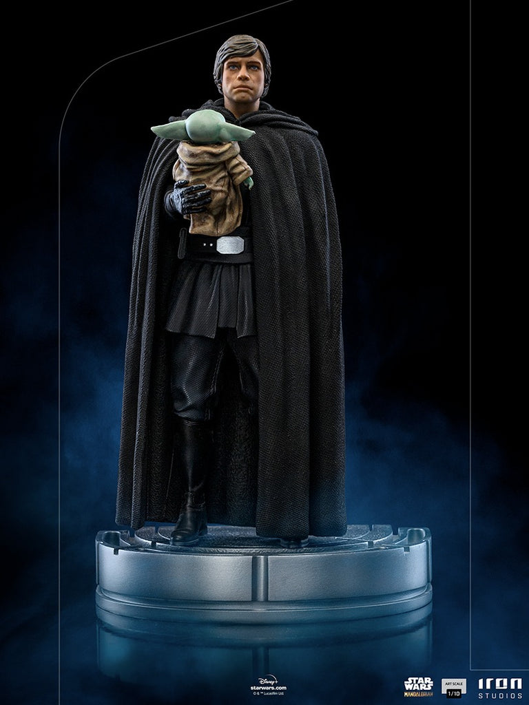 Estátua Luke Skywalker and Grogu - The Mandalorian - Art Scale 1/10 - Iron Studios
