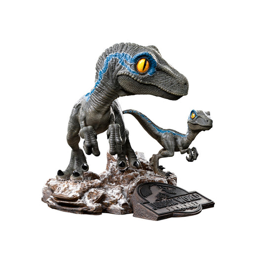 Estátua Blue and Beta - Jurassic World: Dominion - MiniCo - Iron Studios