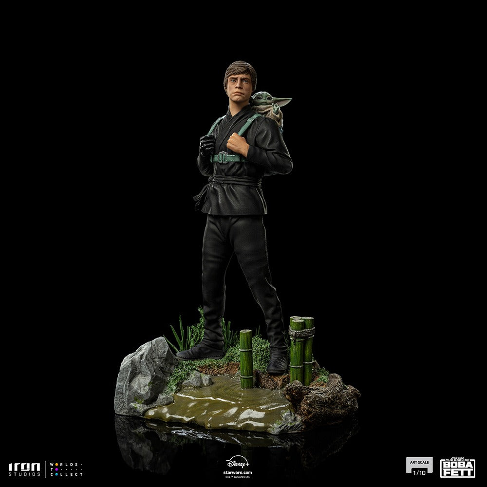Estátua Luke Skywalker and Grogu Training Ver. - Book of Boba Fett - Art Scale 1/10 - Iron Studios