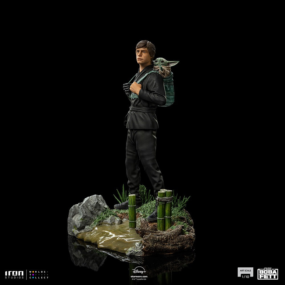 Estátua Luke Skywalker and Grogu Training Ver. - Book of Boba Fett - Art Scale 1/10 - Iron Studios