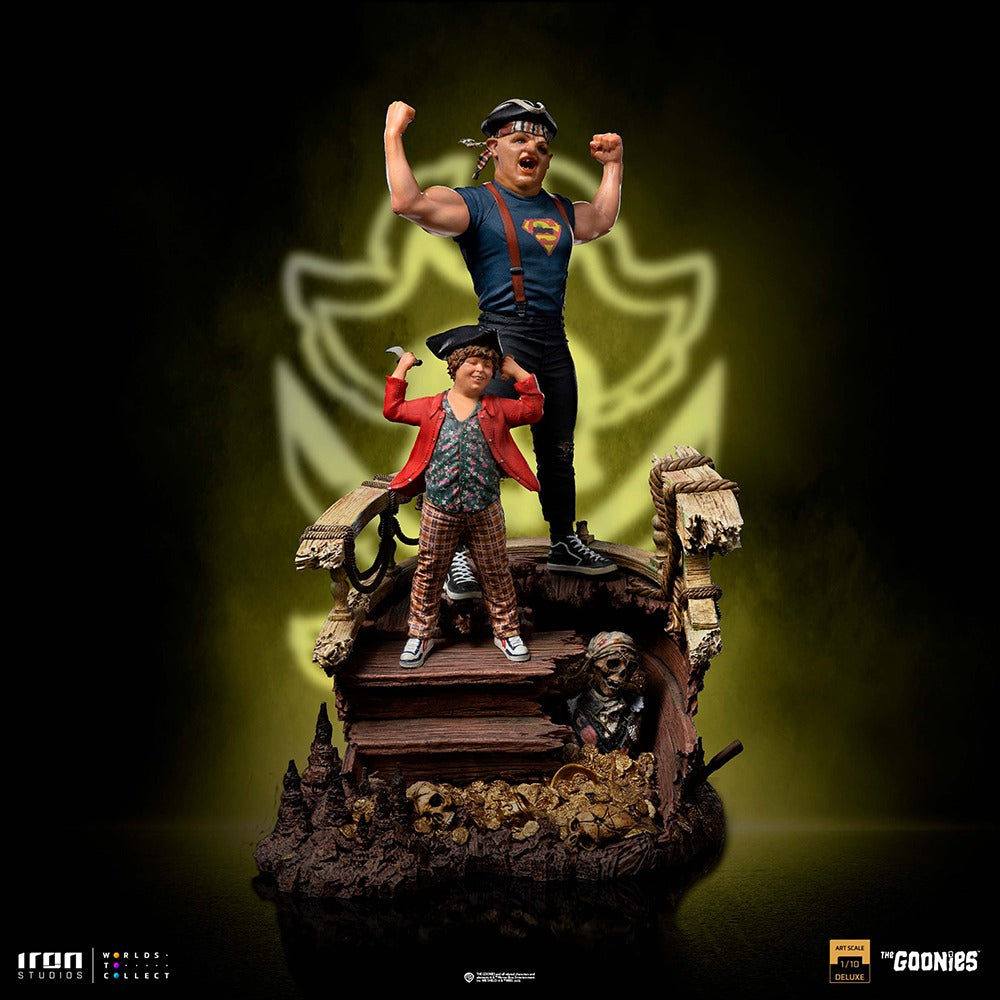Estátua Sloth e Gordo Deluxe - Os Goonies - Art Scale 1/10 - Iron Studios
