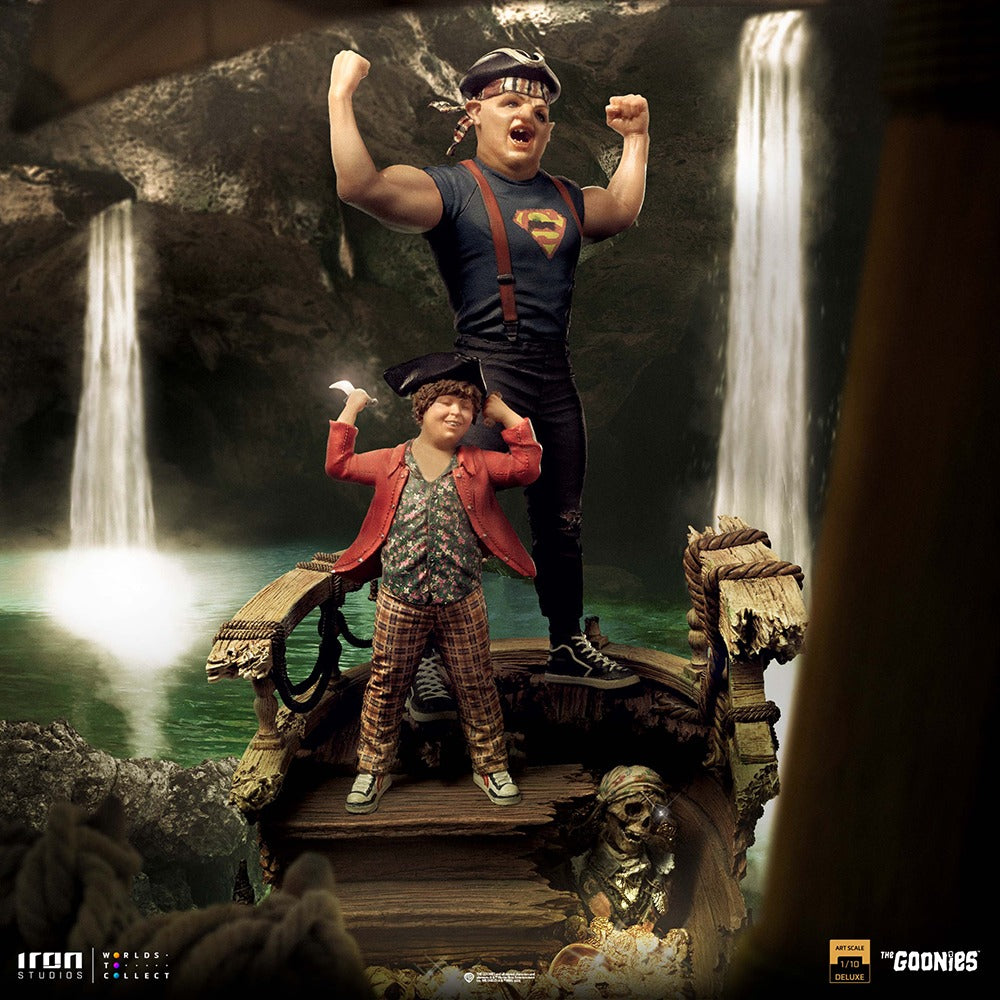 Estátua Sloth e Gordo Deluxe - Os Goonies - Art Scale 1/10 - Iron Studios