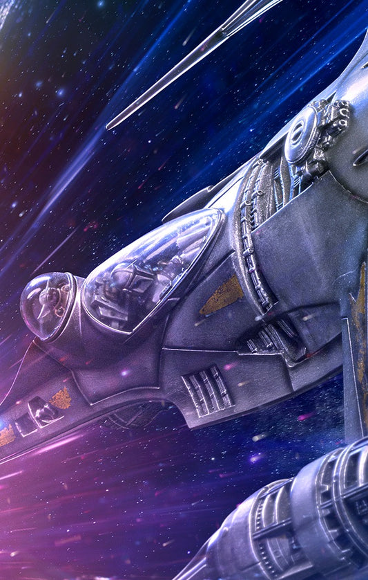 Estátua Mando's N-1 Starfighter - Star Wars - Demi Scale 1/20 - Iron Studios