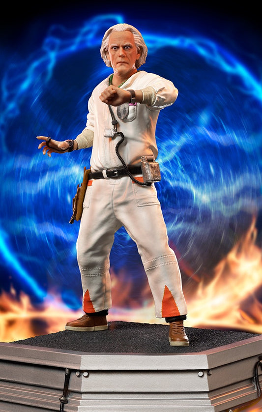 Estátua Doc Brown - Back to the Future - Art Scale 1/10 - Iron Studios