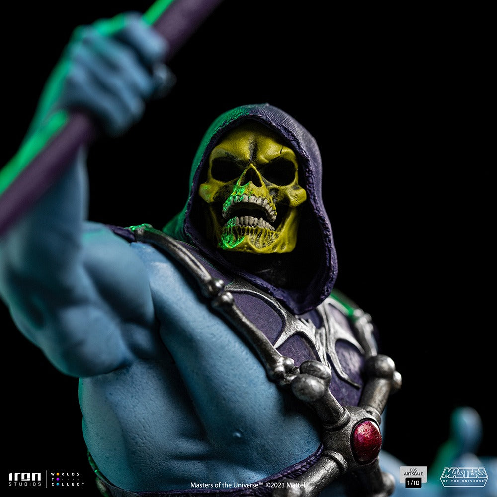 Estátua Esqueleto - He-man e os Mestres do Universo - BDS Art Scale 1/10 - Iron Studios