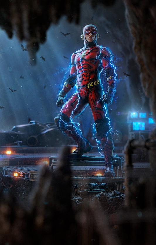 Estátua Flash Alternate Ver - The Flash Movie - Art Scale 1/10 - Iron Studios