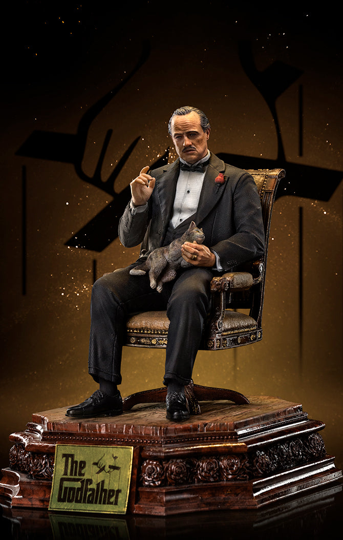 Estátua Don Vito Corleone - O Poderoso Chefão - Art Scale 1/10