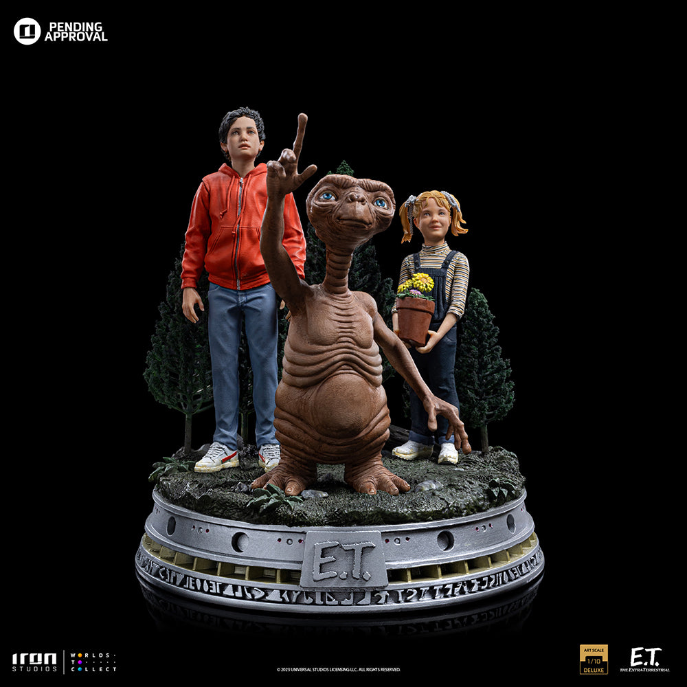 Estátua E.T. Elliot and Gertie Deluxe - E.T. The Extra-Terrestrial - Art Scale 1/10 - Iron Studios