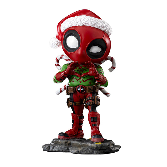 Estátua Deadpool Holidays Ver - Marvel Comics - MiniCo - Iron Studios