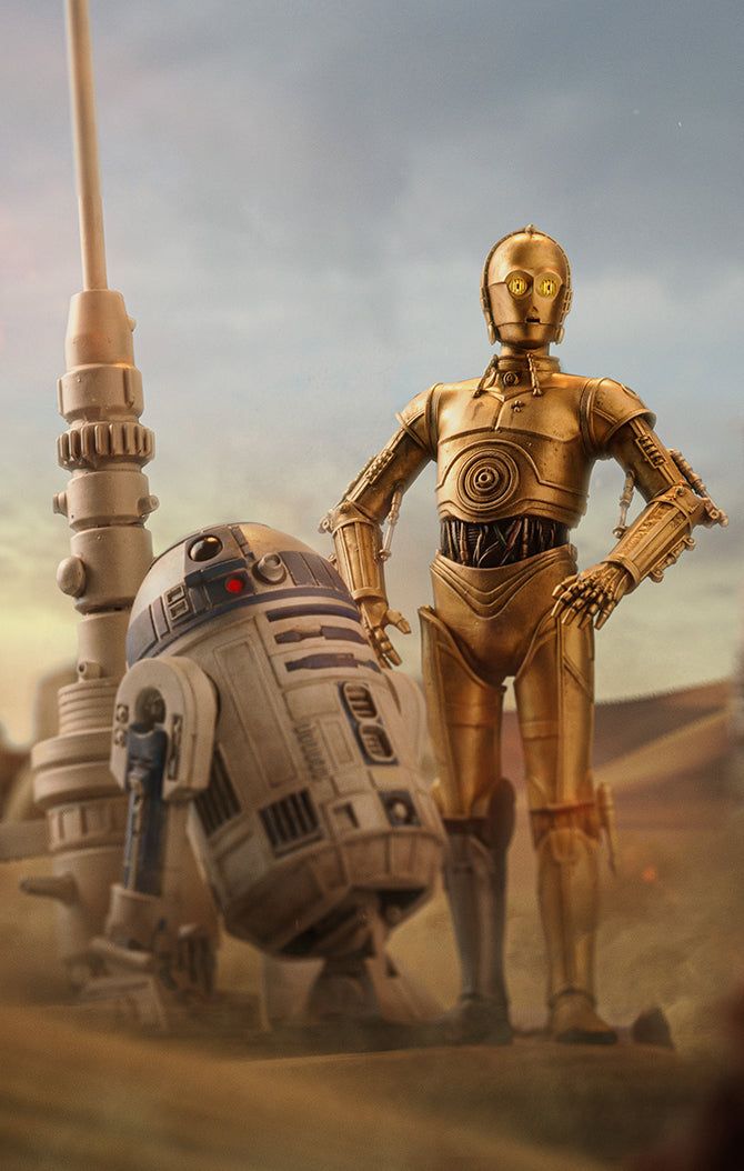 Estátua C-3PO and R2-D2 Deluxe - Star Wars - Art Scale 1/10