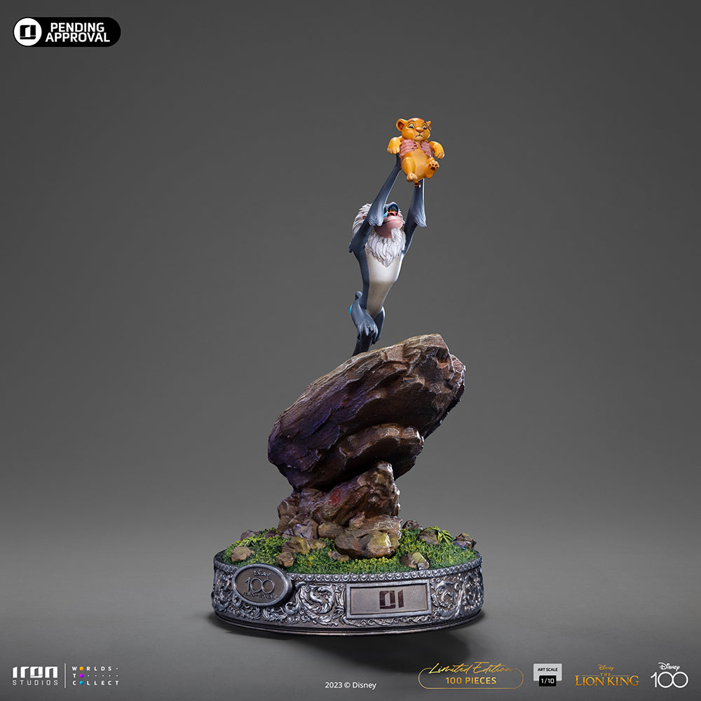 Estátua Lion King 100 Years Ver - Disney 100TH - Lion King - Art Scale 1/10 - Iron Studios