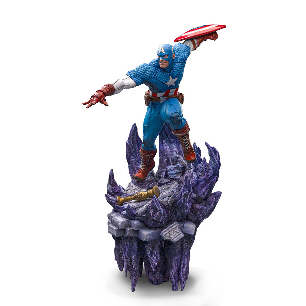 Estátua Capitão América Deluxe - Infinit Gauntlet Diorama - BDS