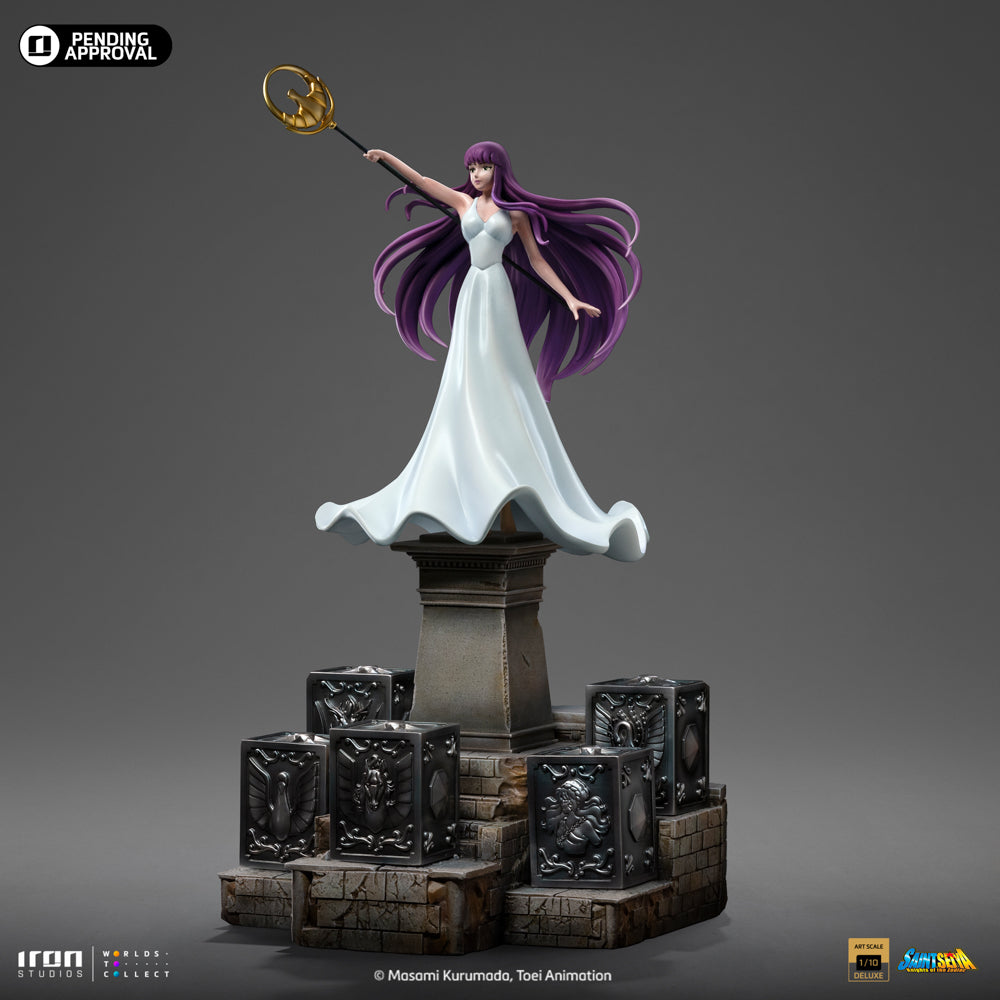 Estátua Saori Kiddo Deluxe - Saint Seiya - Art Scale 1/10 - Iron Studios