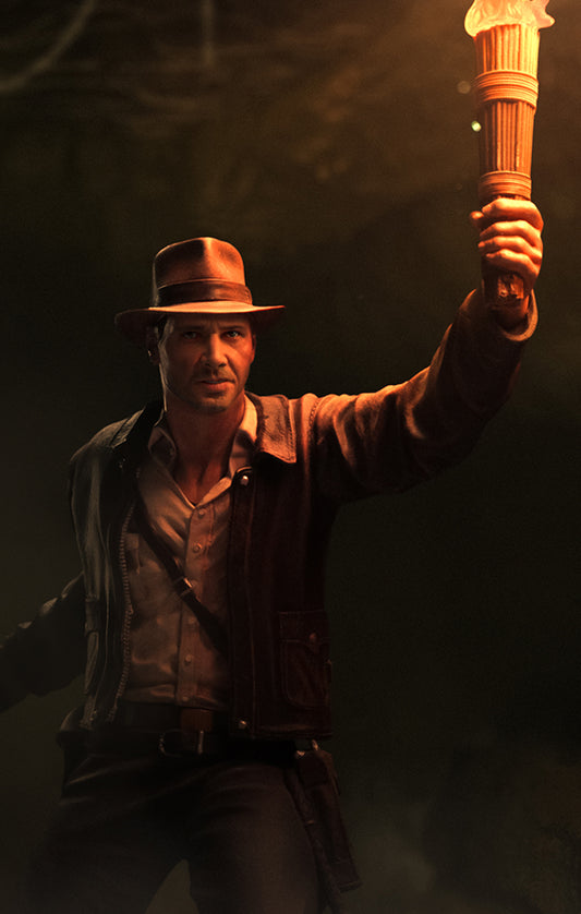 Estátua Indiana Jones - Indiana Jones - Art Scale 1/10 - Iron Studios