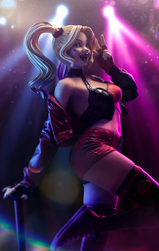 Estátua Arlequina Gotham City Sirens - DC Comics - Art Scale 1/10 - Iron Studios