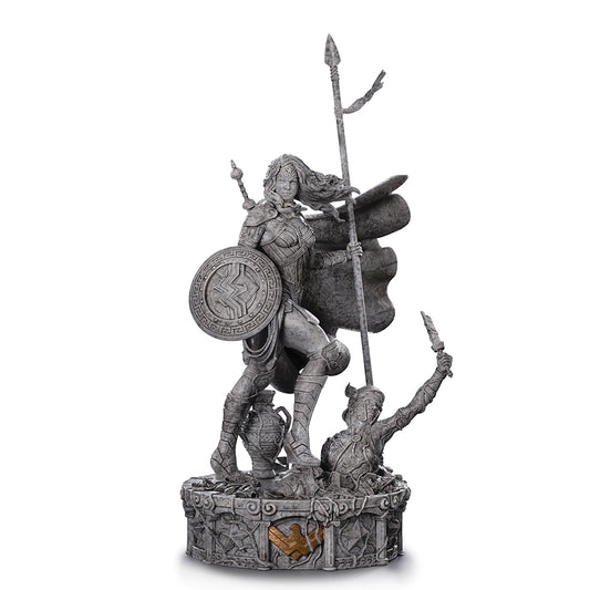 Estátua Mulher Maravilha Unleashed Marble Ver- DC Comics - Art Scale 1/10 - Iron Studios