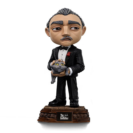 Estátua Don Corleone - O Poderoso Chefão - MiniCo - Iron Studios