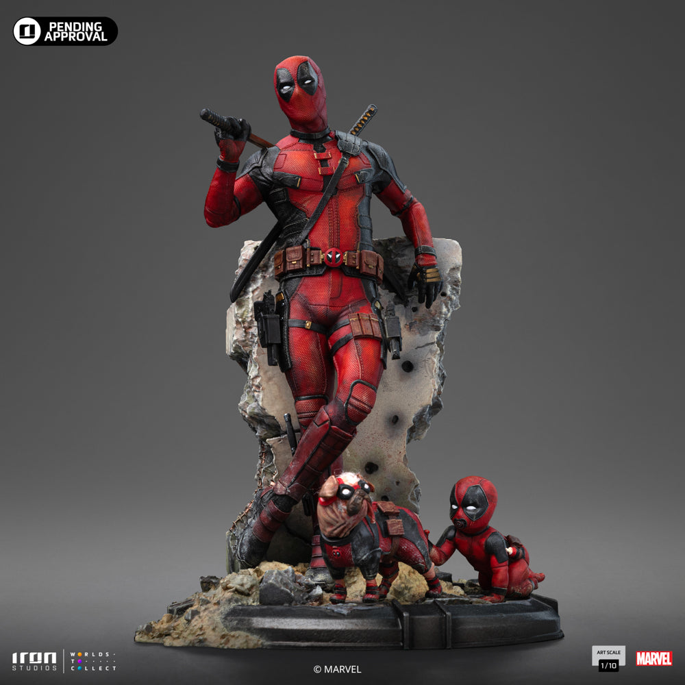 Estátua Deadpool - Deadpool & Wolverine - Art Scale 1/10 - Iron Studios
