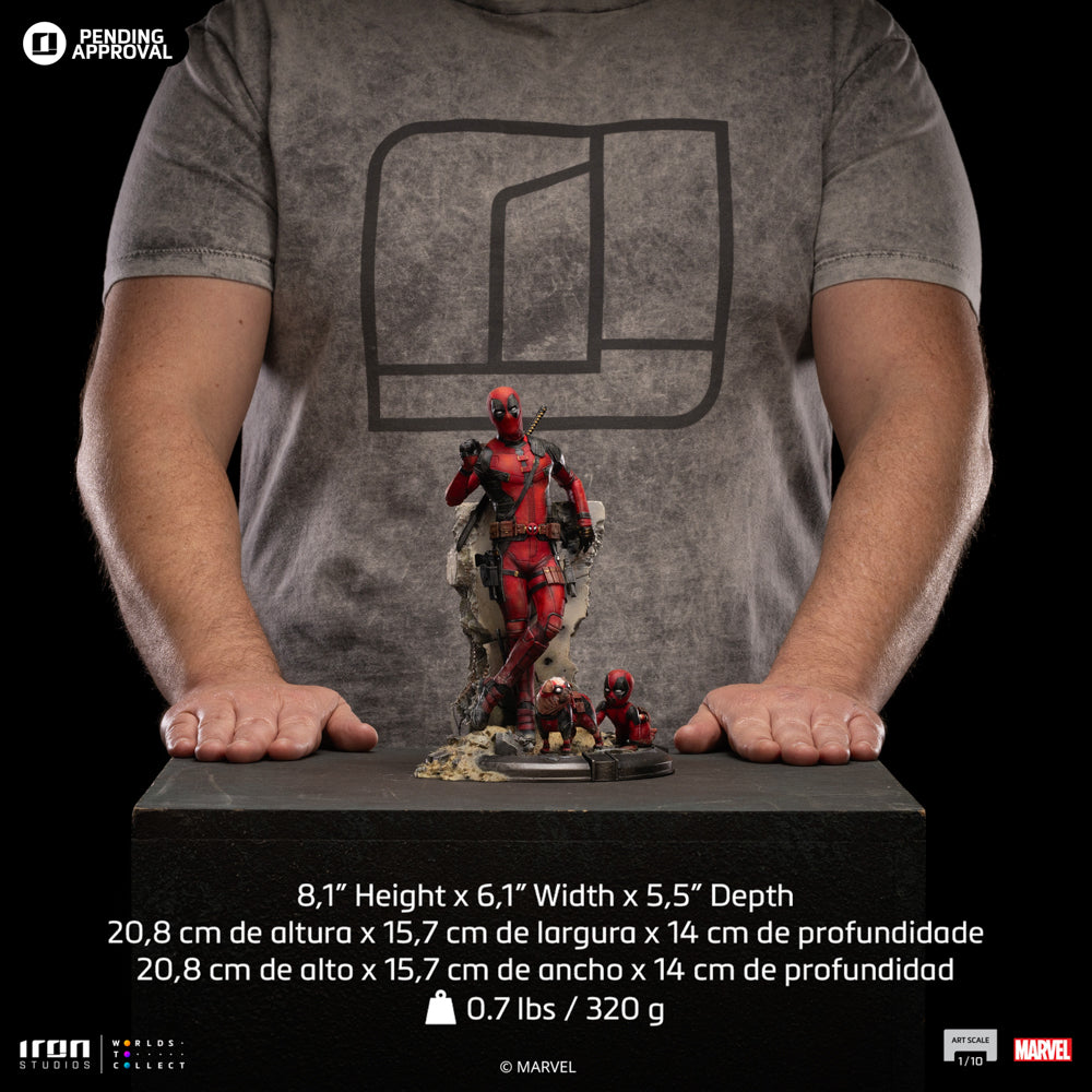 Estátua Deadpool - Deadpool & Wolverine - Art Scale 1/10 - Iron Studios