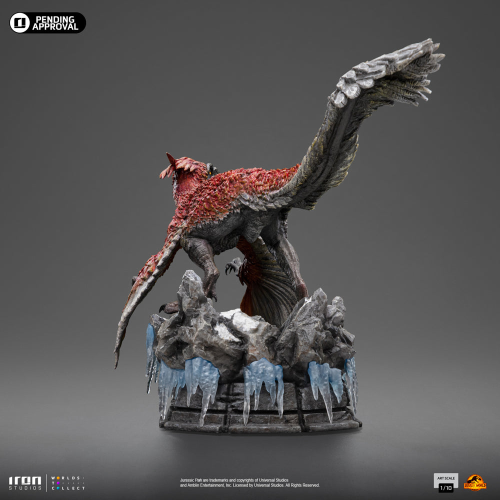 Estátua Pyroraptor - Jurassic World Dominion - Art Scale 1/10 - Iron Studios