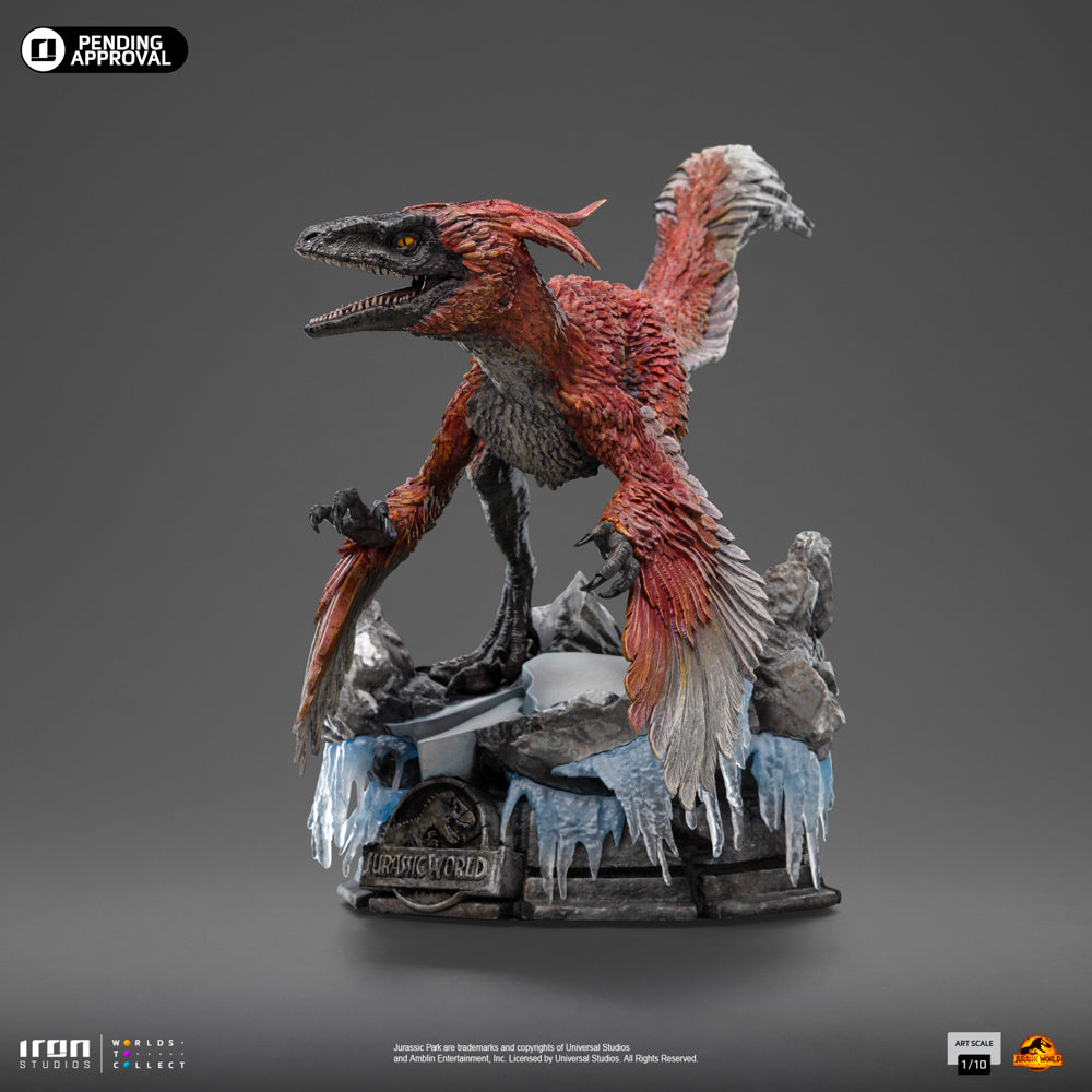 Estátua Pyroraptor - Jurassic World Dominion - Art Scale 1/10 - Iron Studios