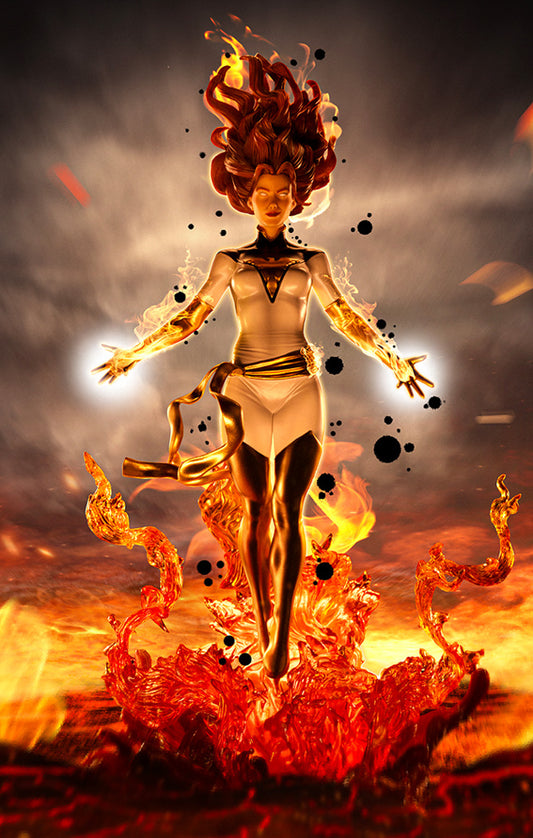 Estátua Fenix (White Version) - X-Men - Art Scale 1/10 - Iron Studios